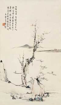 汪孔祁 乙亥（1935年）作 山水 立轴